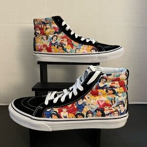 Vans Disney Princess SK8 Hi Top Sneakers-Unisex-Women’s 8.5/Mens’s 7.0